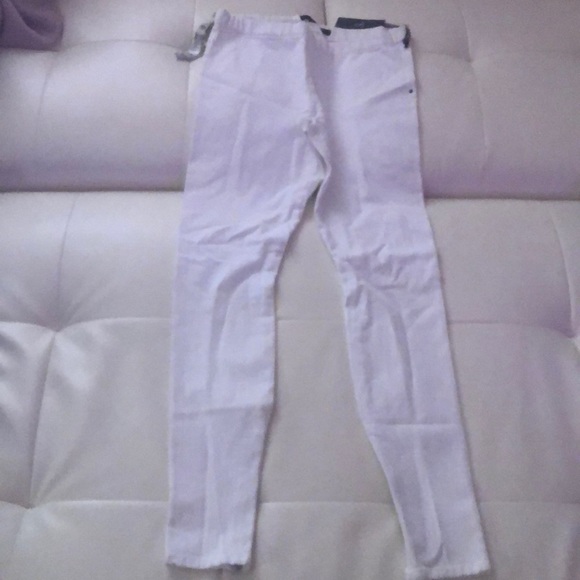 Joe’s jeans pants M skinny jeggings white zipper